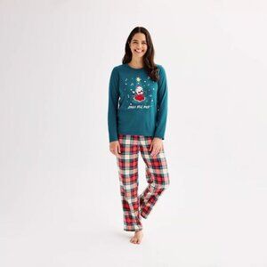 Women's Jammies For Your Families® Jingle Bell ... Color: Light Skin Tone Santa